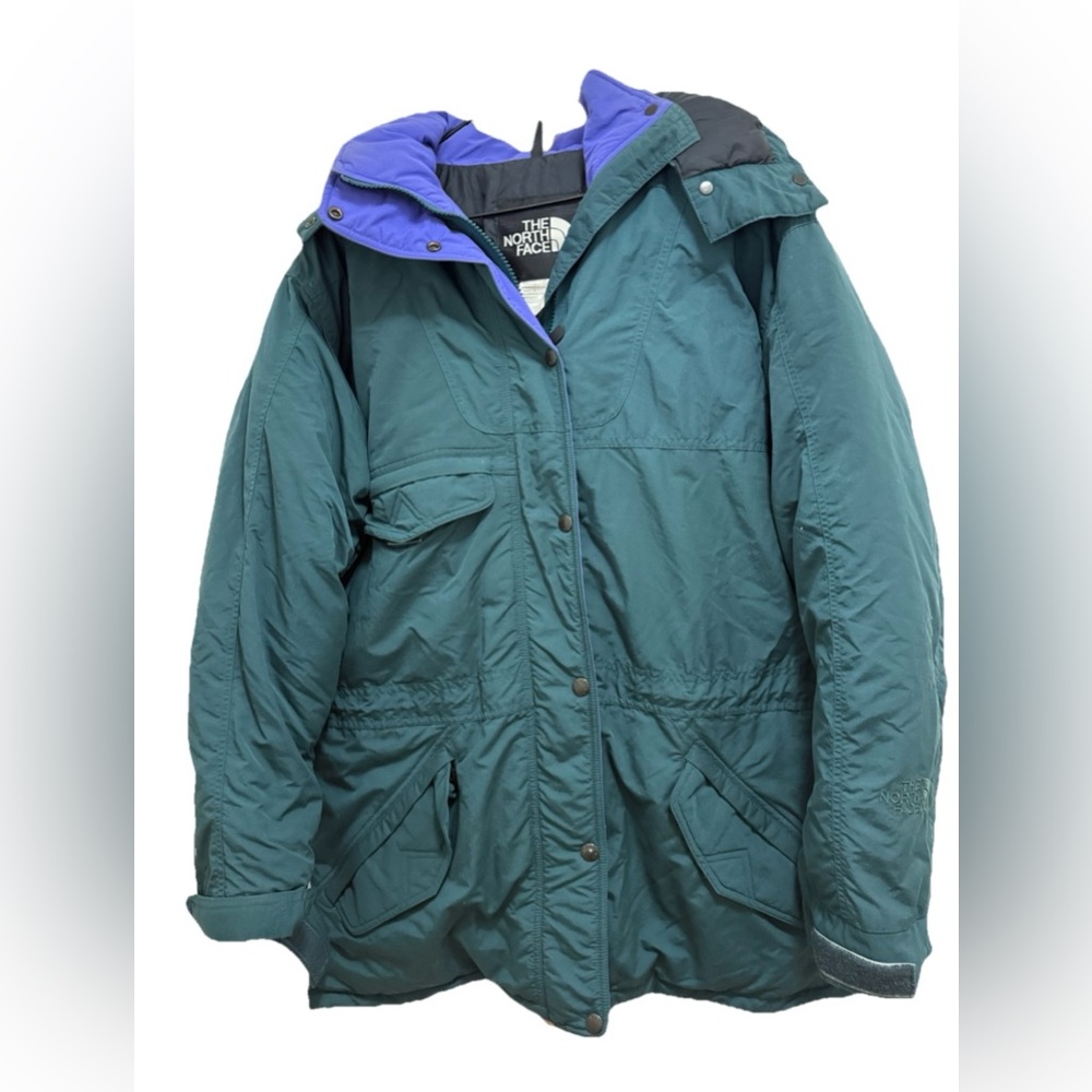 The North Face Teal and Purple Vintage Men’s Parka Jacket